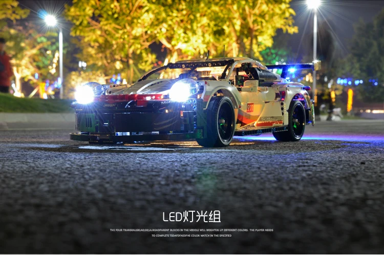 DHL 20097 Technic Car Series 42096 Белый Супер Скоростной автомобильный набор Строительные блоки Набор для сборки кирпичей игрушки детские рождественские подарки