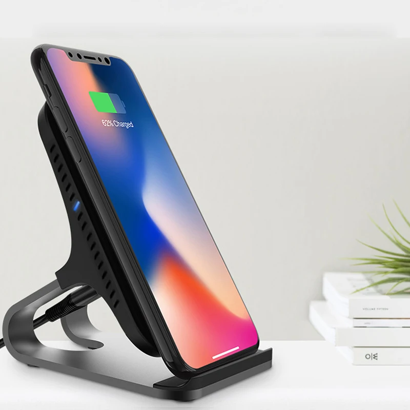 Беспроводное зарядное устройство для Samsung S9 S8 Note 10 iPhone Xs Max 8 Plus 15 Вт | Мобильные