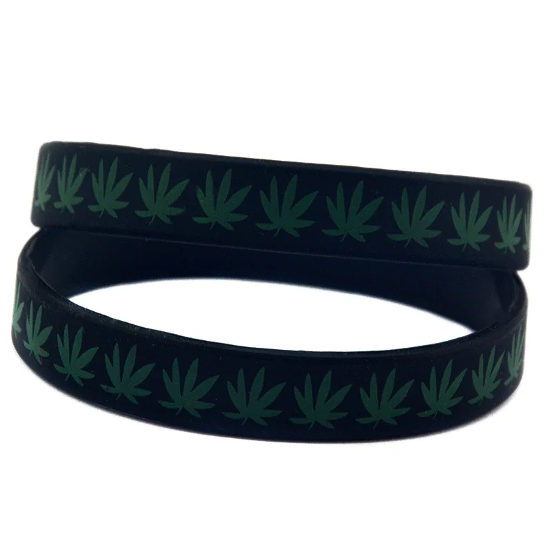 Модный силиконовый браслет из марихуаны подходит для всех мужчин и женщин на