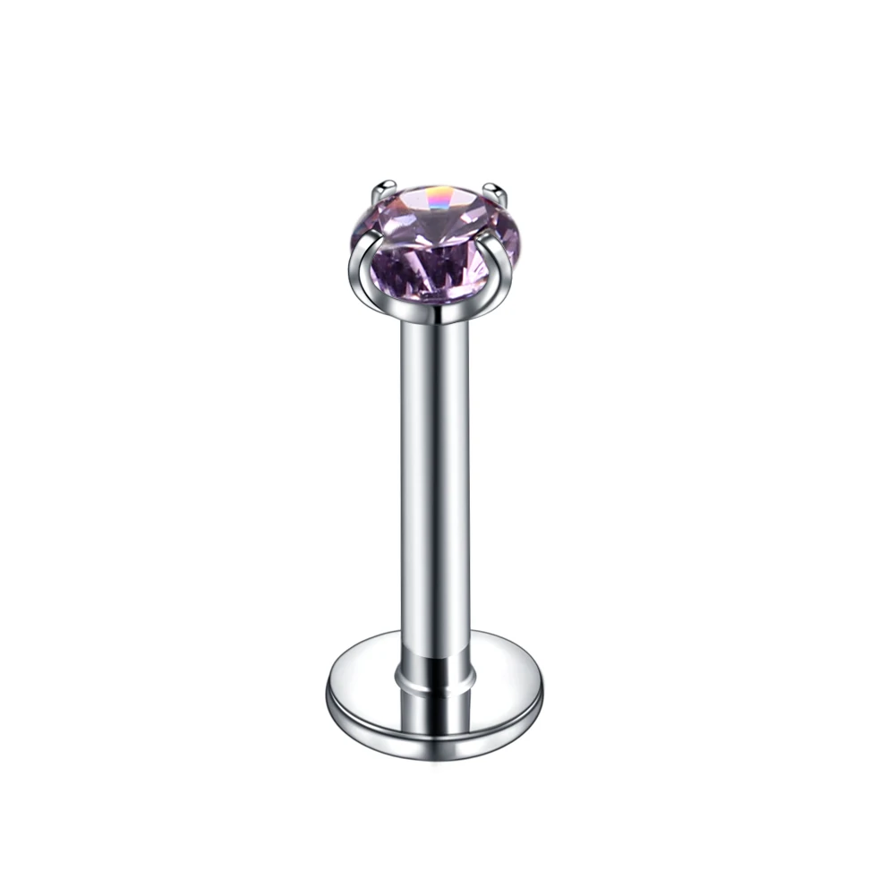 1Pc Flexible Labret Lip Ring Ear Helix Tragus Cartilage Studs Stainless Steel Piercing Mixed Color Body Jewelry | Украшения и