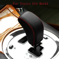 for toyota old markx 20052009 gear head covers interior styling high quality leather shift knob accessories