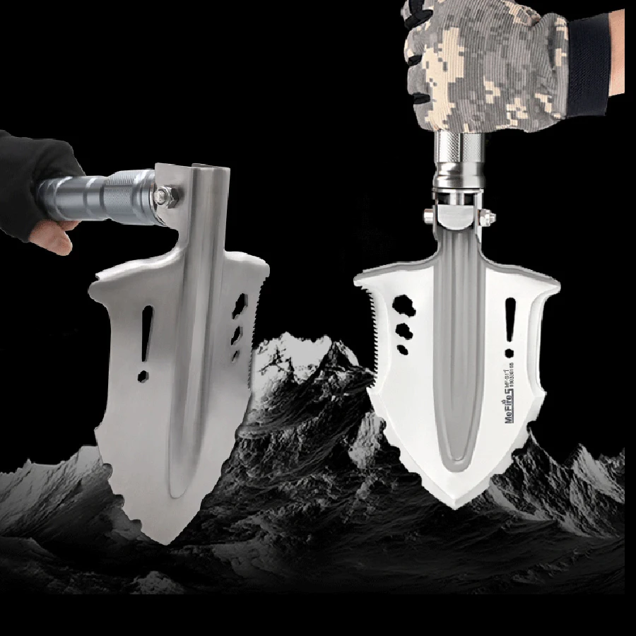 

Military Shovel Multi Function Folding Outdoor Fishing Equipment Vehicle Borne Self Defense Tool