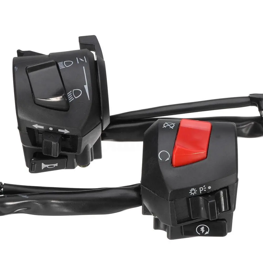 

2Pcs/Set Universal Motorcycle Handlebar Horn Turn Signal Light Control Switch