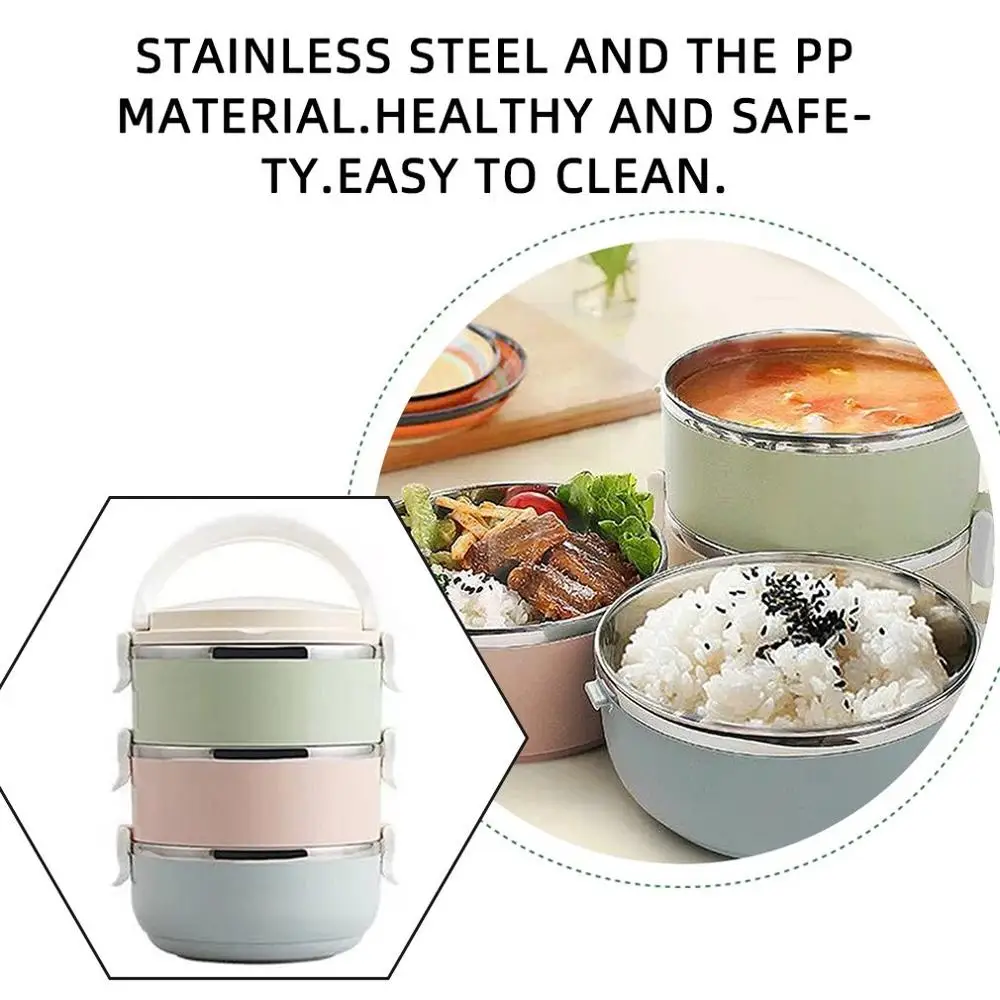 

4-Story School Office Lunch Box Stainless Steel Food Insulated Lunch Box Childrens Portable Picnic Stainless Steel Lunch Box