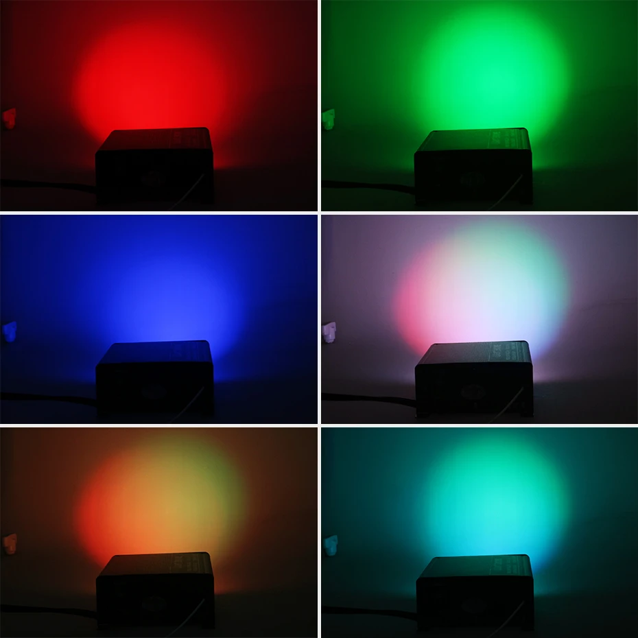 Чужой RGB 16 Вт светодиодный оптоволоконный светильник двигателя Оптическое