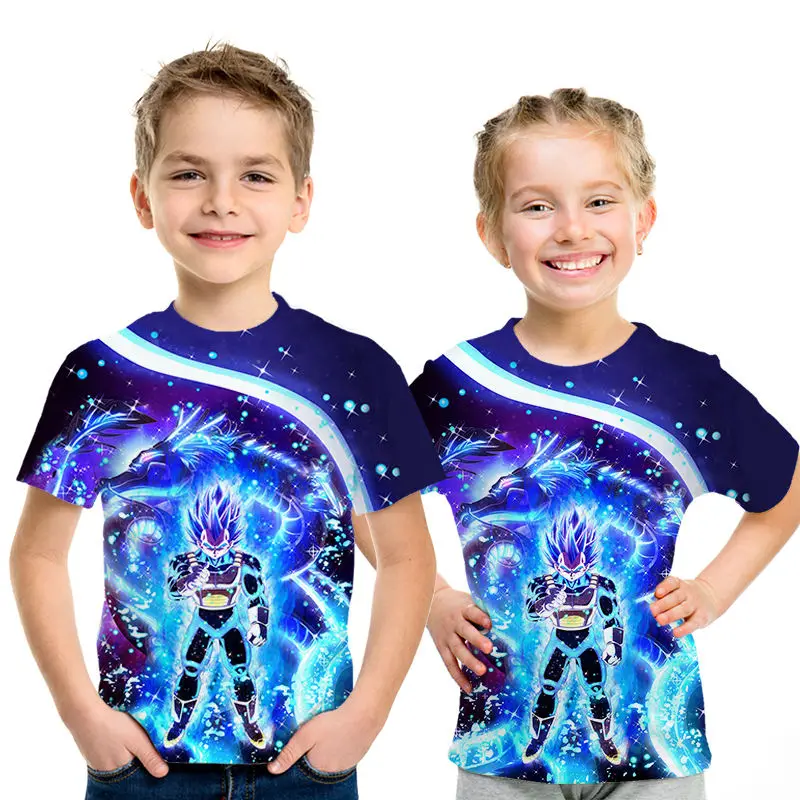 Новая летняя детская одежда футболка с драконом и шариком для мальчиков 3D