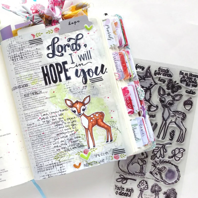 Металлические штампы и резиновые для рукоделия скрапбукинг олень лиса ранний