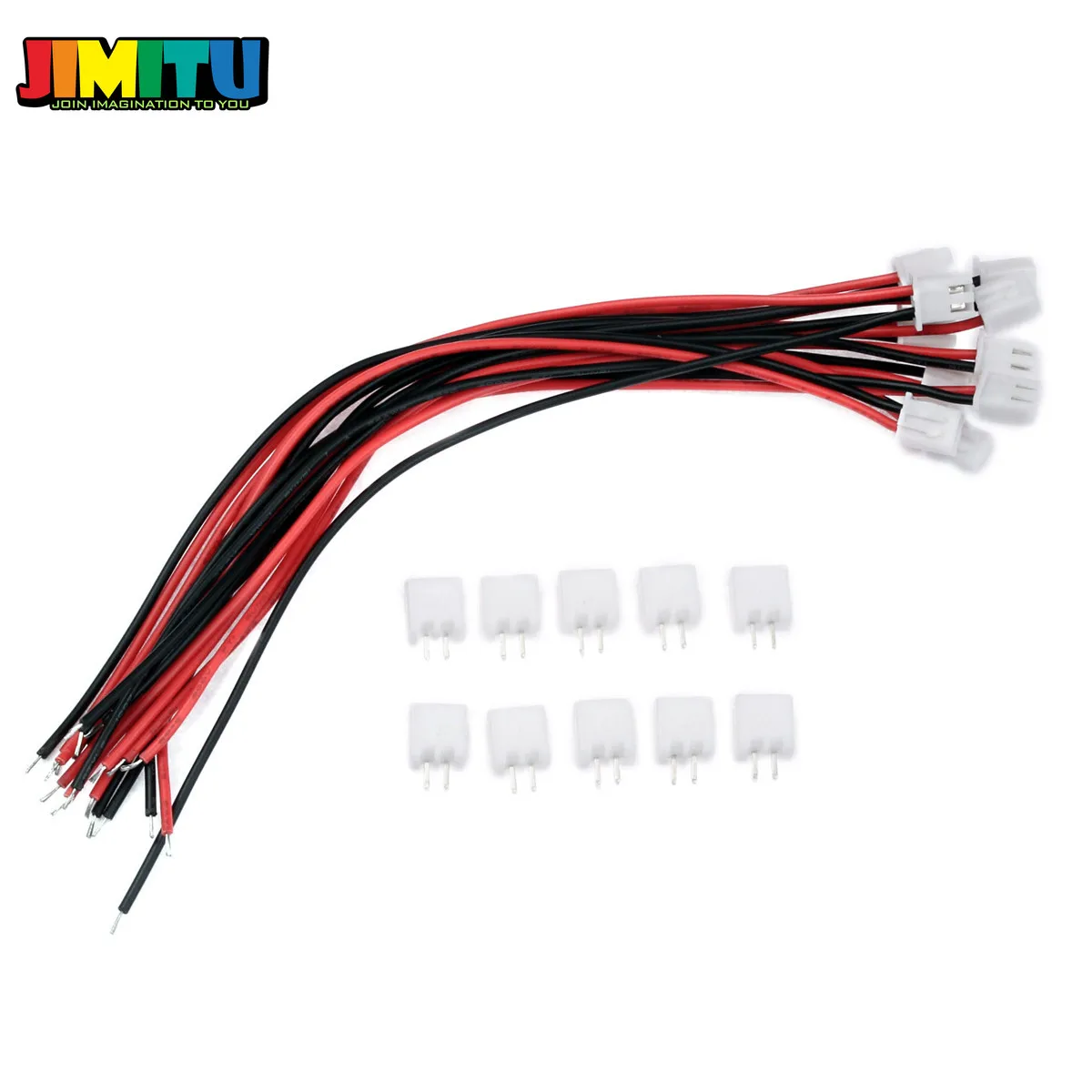 10 комплектов штекеров Mini Micro 2 Pin JST XH 54 мм с проводами 24AWG соединительный кабель