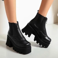 fall winter 2020 new versatile martin boots womens short boots thick soled muffin womens shoes british large