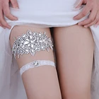 THS01 TH21 сексуальные свадебные подвязки для женщин и девушек, кружевные подвязки с блестящими бриллиантами, белые кружевные подвязки для ног, кольцо, пояс для свадебной вечеринки, косплей