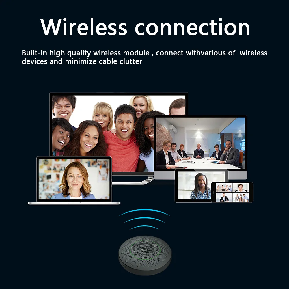 

G95 PRO Omnidirectional Microphone USB Wired Voice Pickup Mic Speaker for Meeting Business Conference Computer Laptop