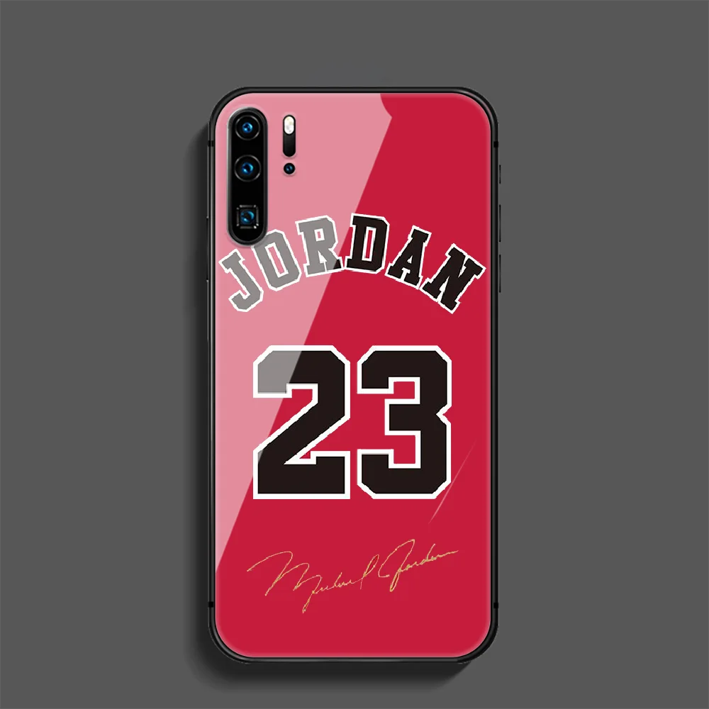 

Basketball Jordan 23 Phone Tempered Glass Case Cover For Huawei Mate P 10 20 30 40 Lite Pro Smart Z 2019 Black Cell Trend Soft