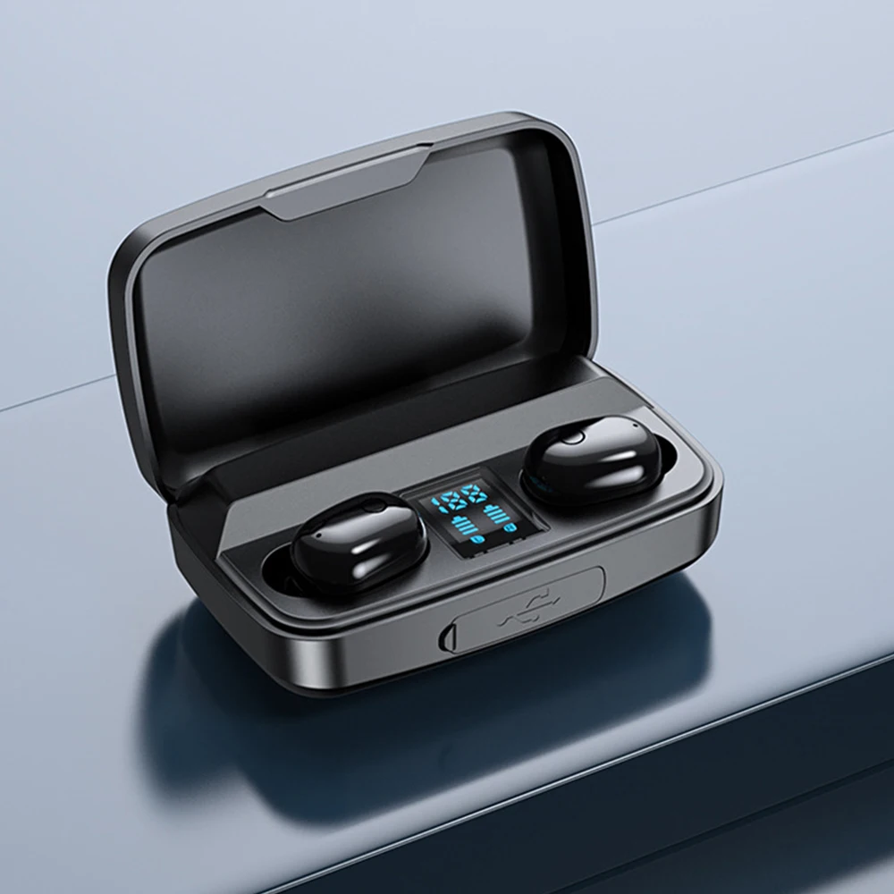 Nine Pole NP A10S LED Digital Display Smart Touch Control TWS Wireless Earphones HiFi Stereo Sound Earbuds | Электроника