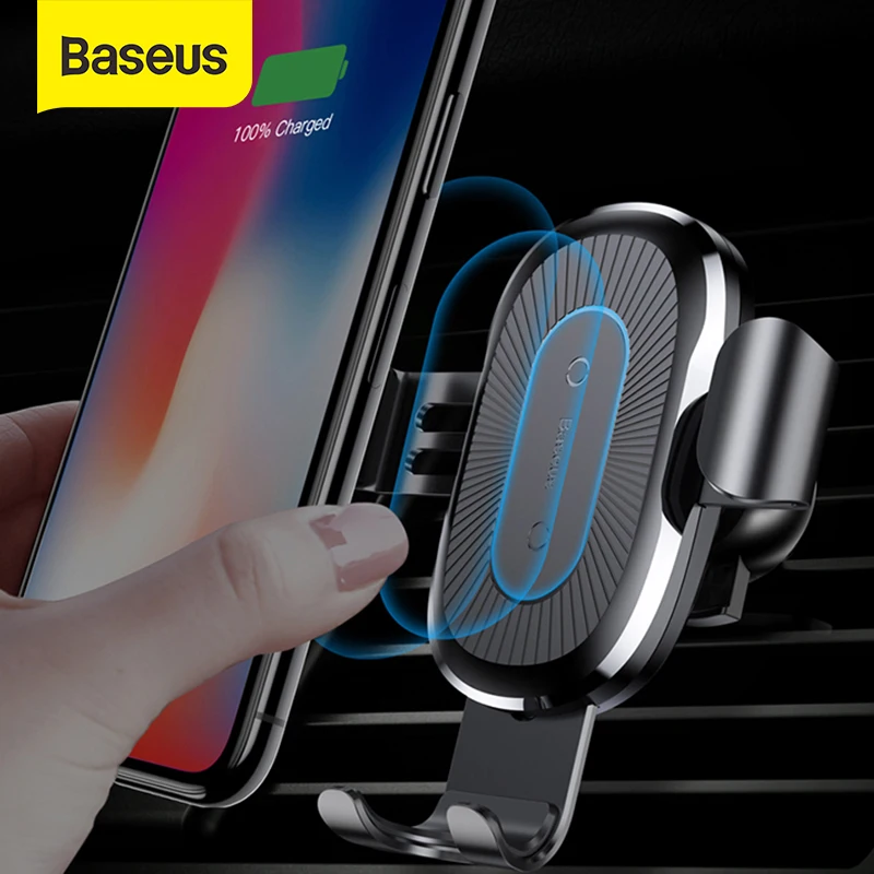 Беспроводное Автомобильное зарядное устройство Baseus держатель для телефона на
