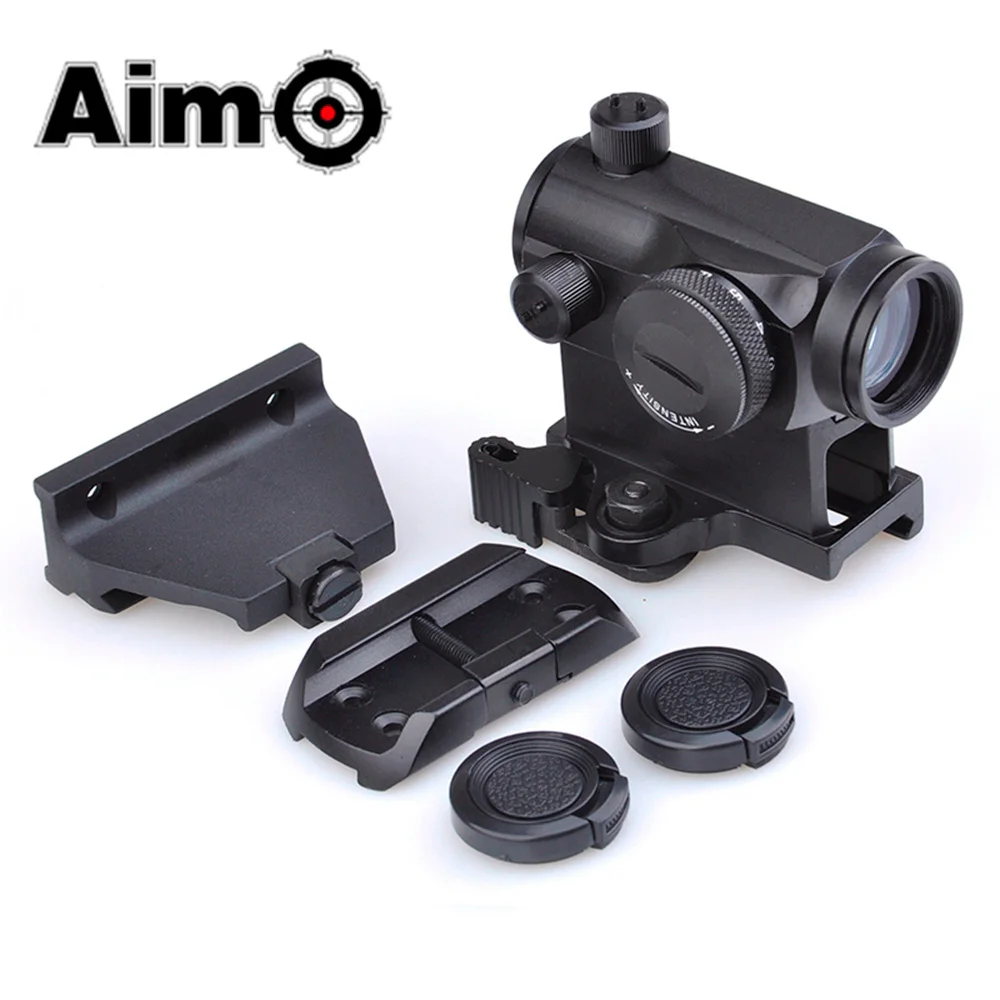 Тактический прицел Aim-O T1 красный/зеленый точечный прицел с креплением QD/низкое крепление/Вертикальное Крепление со смещением T-1 AO5031 охотничья оптика