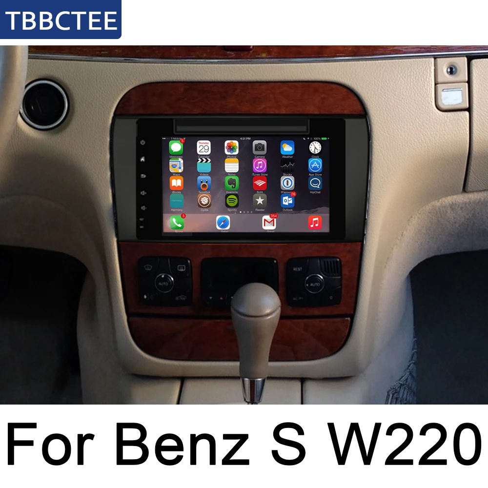Автомагнитола с GPS навигацией BT Wi Fi стерео для Mercedes Benz S Class W220 1995 ~ 2005 NTG
