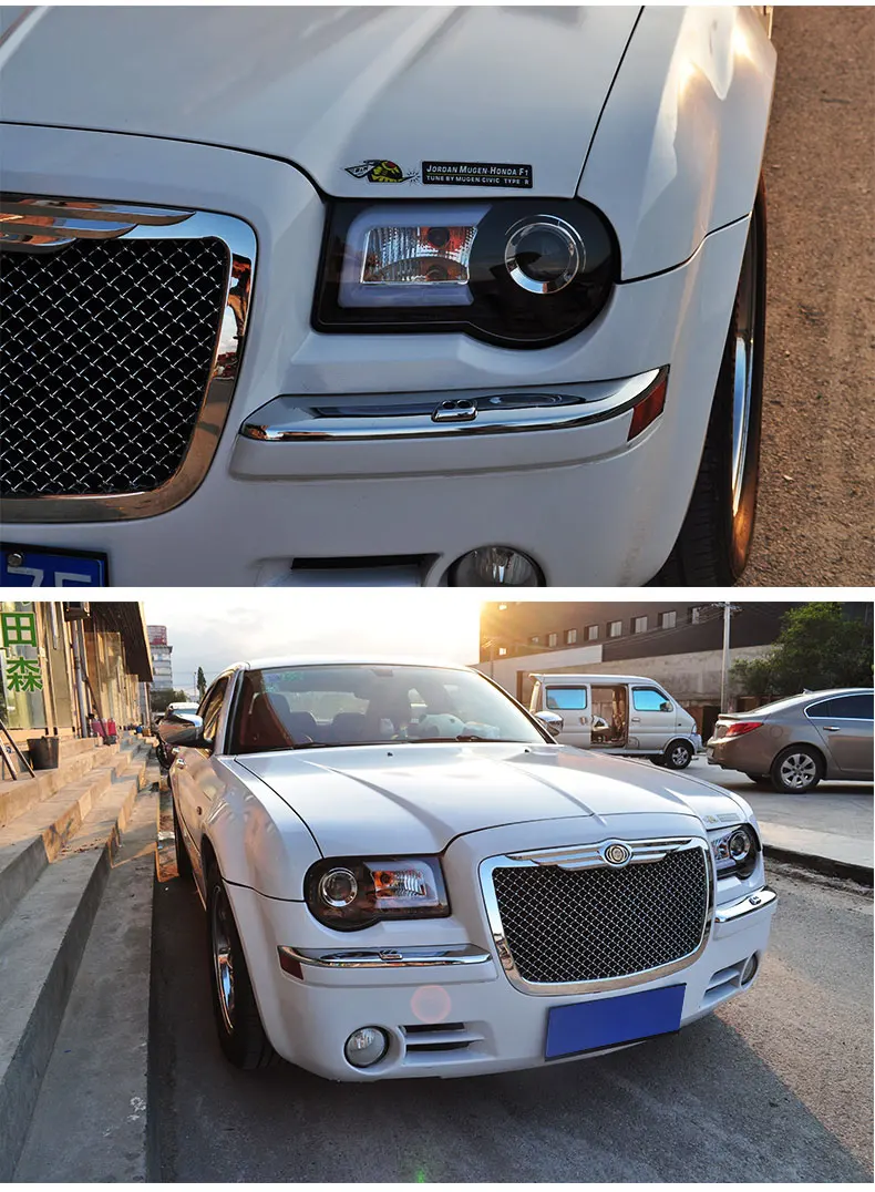 АКД Автомобиль Стайлинг фара для Chrysler 300C фары 2005-2010 300C светодиодный фары DRL Hid Bi Xenon авто аксессуары