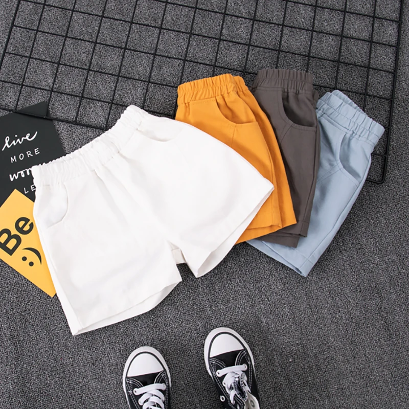 Одежда для маленьких девочек Летние повседневные хлопковые шорты мальчиков