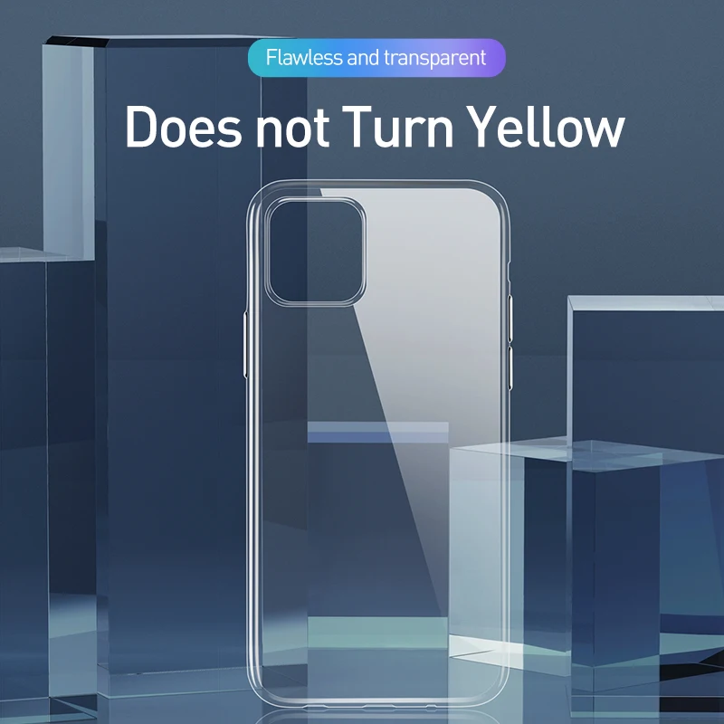 Transparent Silicone Case for iPhone 12 11 Pro Max SE 2020 Ultra Thin Clear Soft TPU Cover XR X XS 7 8 6 6SPlus | Мобильные телефоны