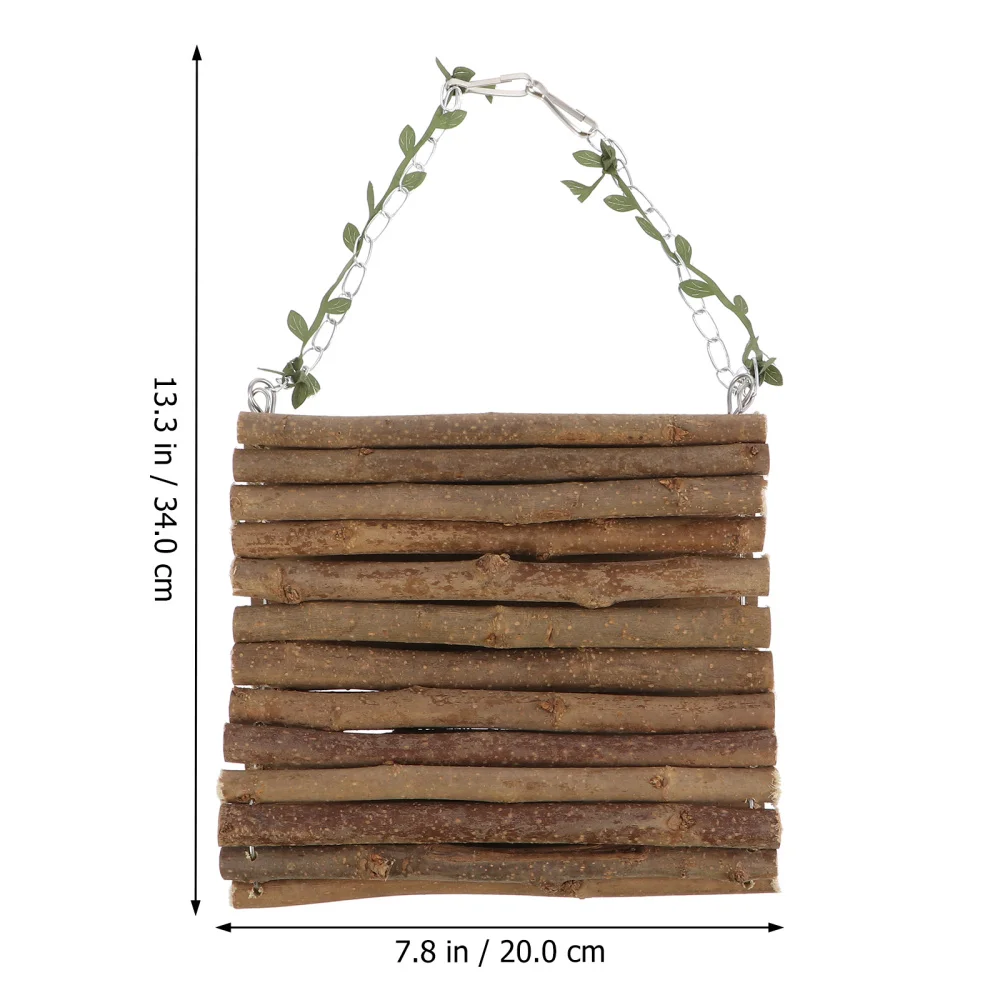 

1pc Interesting Parrot Hanging Bird House Creative Parrot Swing