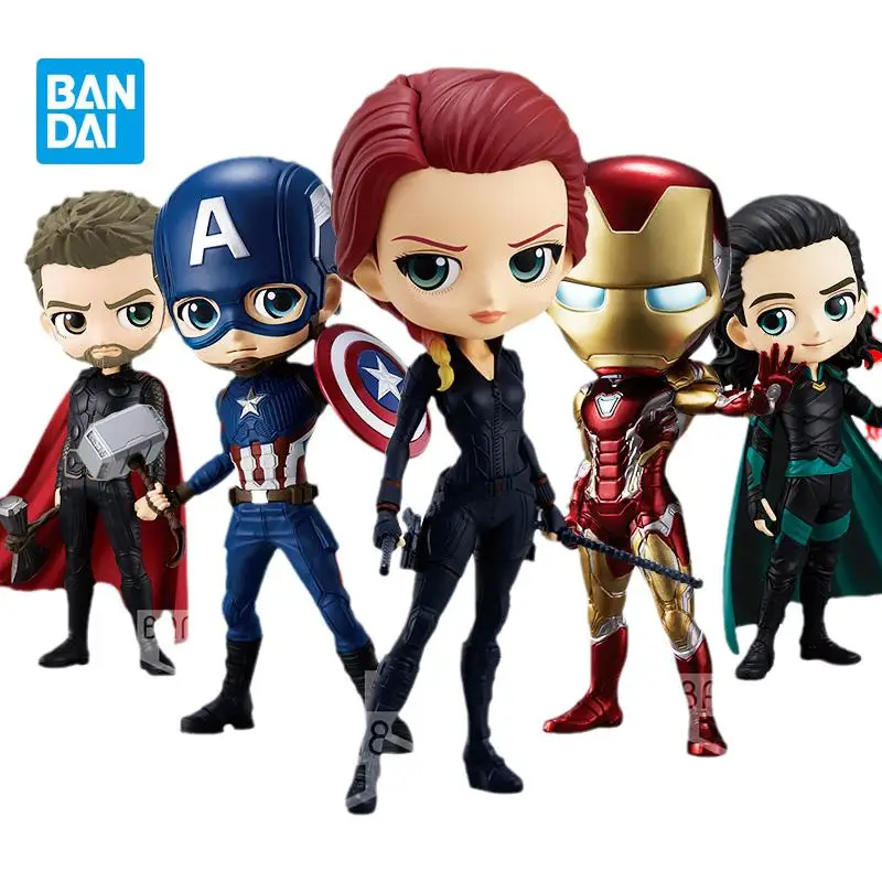 Bandai Banpresto Qposket с принтами &quotMarvel&quot &quotМстители&quot Капитан Америка Железный