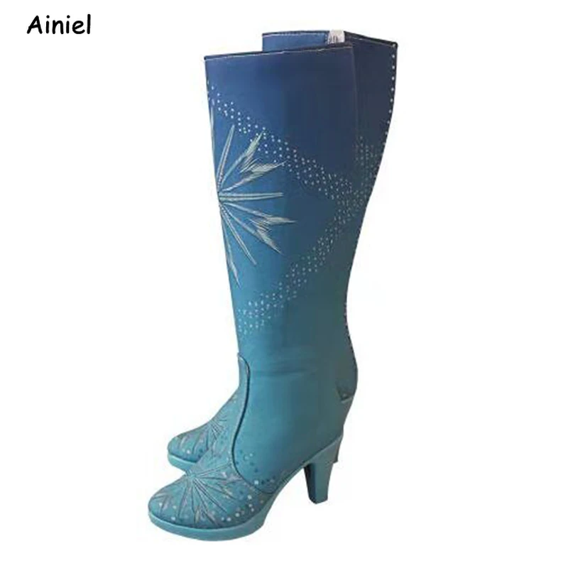Winter Boots Queen Snow and Ice 2 Princess Women Shoes Halloween Party Christmas Gifts Girls | Тематическая одежда и