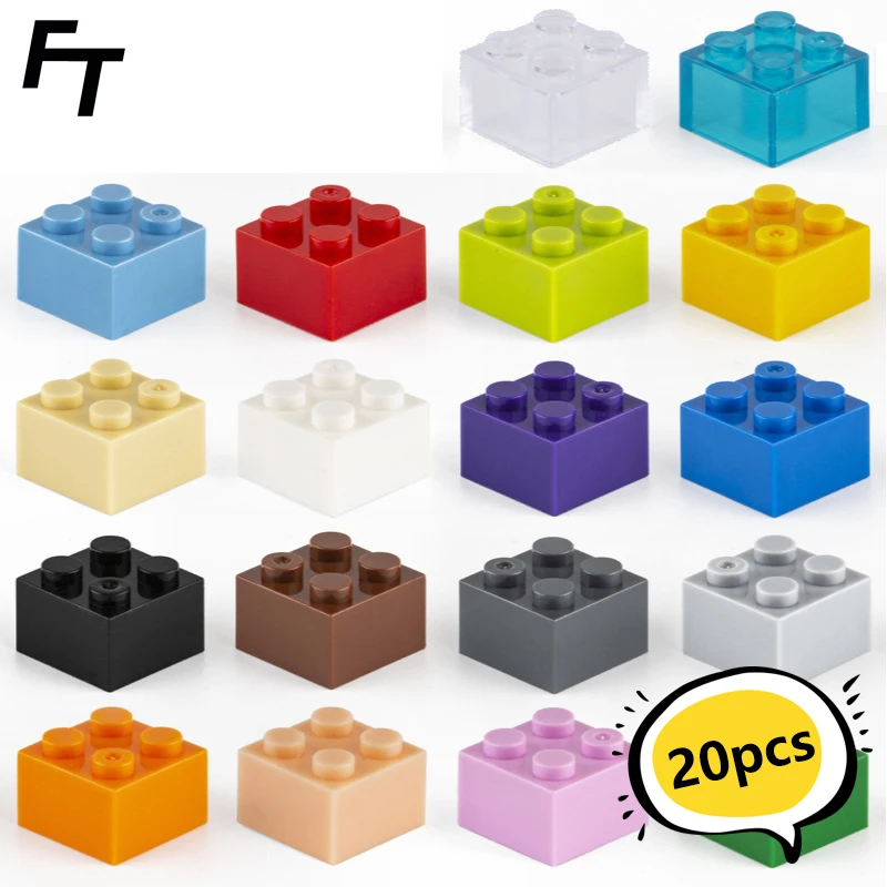 

20pcs Small Particle 3003 High Brick 2x2 DIY Block Compatible with Creative Gift Build Moc Building Blocks Castle Toy