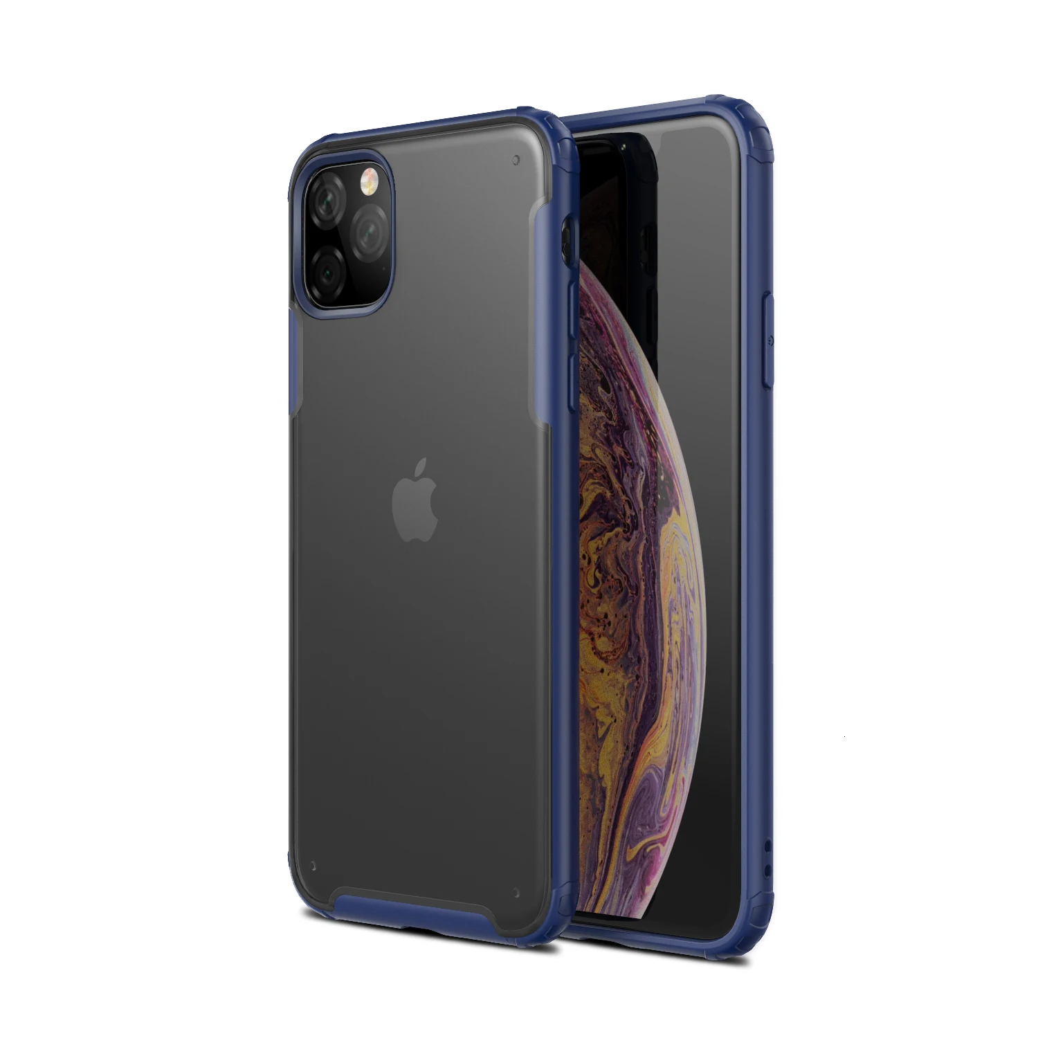 Ударопрочный бампер Броня чехол для Apple iPhone 11 Pro XS Max XR X 8 Plus 7 мягкий чехол для телефона рамка жесткая задняя панель из поликарбоната 1000 шт
