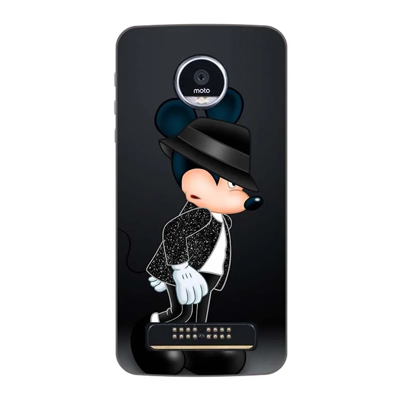 Резиновый чехол для телефона Motorola Moto Z3 Play 6 01 дюйма с рисунком Z3Play Wolf Rose | Мобильные