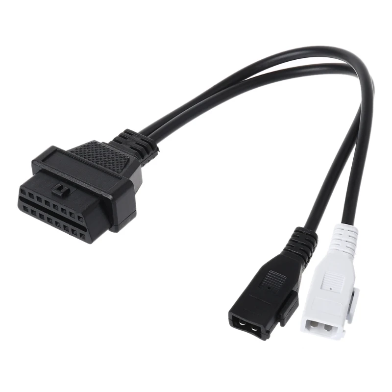 

2X2 16 Pin Female OBD2 Diagnostic Connector VAG Adapter Cable For AudiT Skod OBD II connector 20cm/7.87" with KKL 409 USB
