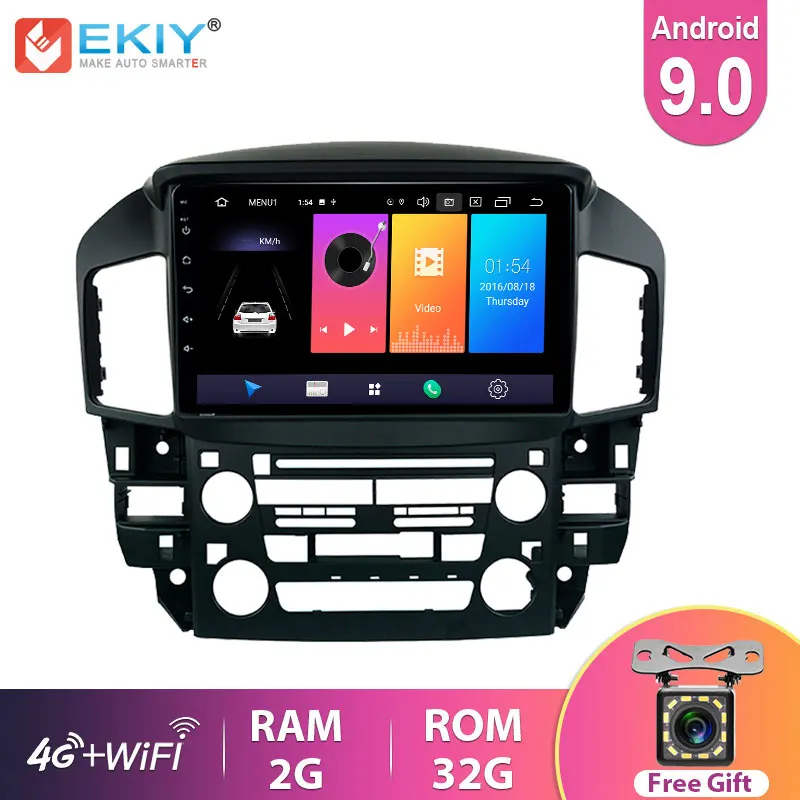 Автомагнитола EKIY IPS Android 9 0 для Lexus RX300 и Toyota Harrier 1998 мультимедийный плеер с