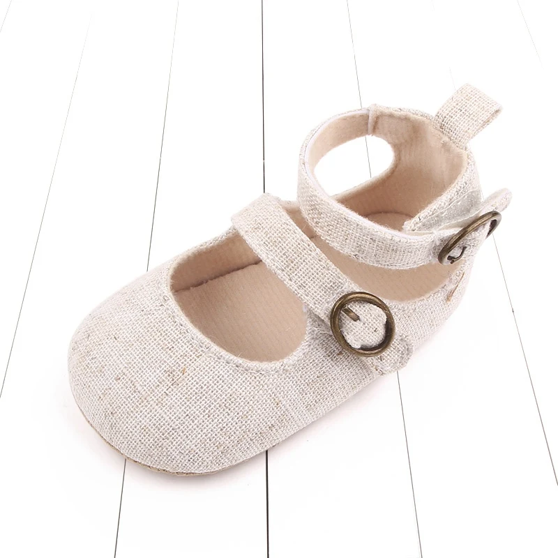 

0-18M Spring Autumn Hot Sole Baby Girl Solid Color Princess Shoes Toddler Soft Sole Cotton Walking Shoes 3 Colors