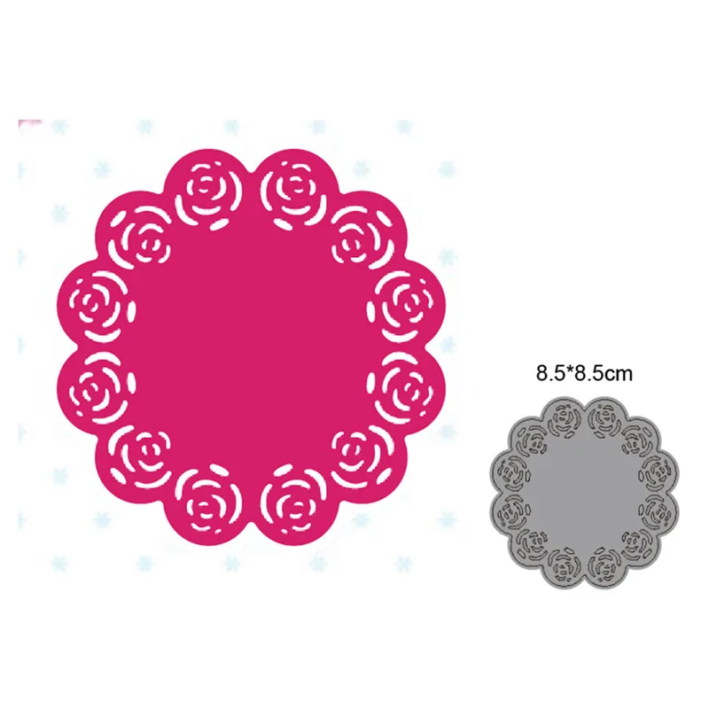 

metal cutting dies cut die mold rose circle frame decoration Scrapbooking dies paper craft knife mould blade punch stencils dies