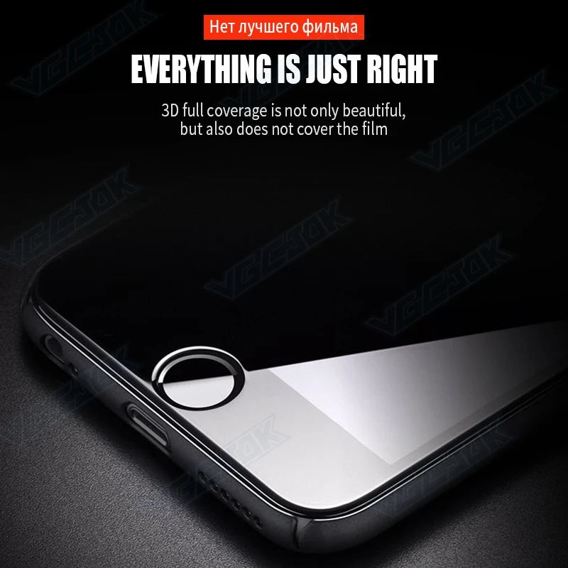 Tempered Glass Screen Protector for iPhone SE 2020, 6, 6S, 7, 8 Plus, iPhone 12 Mini, 11 Pro, XS Max, X, XR - 15D 9H Protective Film image 4