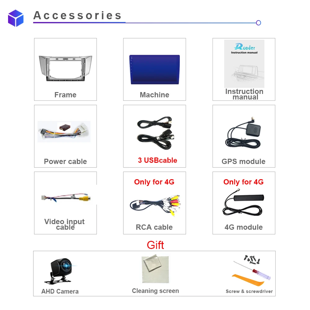 Автомобильный мультимедийный плеер Roader Android 10 0 автомобильный DVD для Lexus RX300 RX330 RX400H