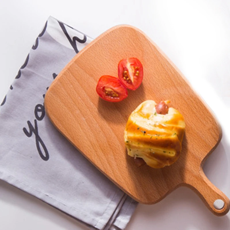 Кухонная хлебная доска из цельного дерева лакированная и вощеная разделочная