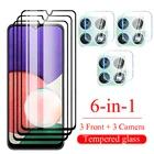 6in1 премиум класса, закаленное стекло для Samsung Galaxy A22 5g Защитная пленка для экрана для Samsung Galaxy A 22 22a 5g камера Объектив Стекло полного покрытия против царапин