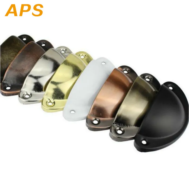 Железные ручки для шкафа 81*32 мм гладкая доска полукруглый железный лист ручка