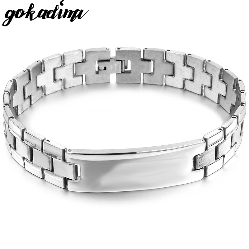 ГОКАДИМА 2023 Модные Ювелирные изделия из нержавеющей стали Женские/Мужские Браслеты с идентификационными брелками Ремешок для часов Ювелирные изделия Оптовая продажа WB053.