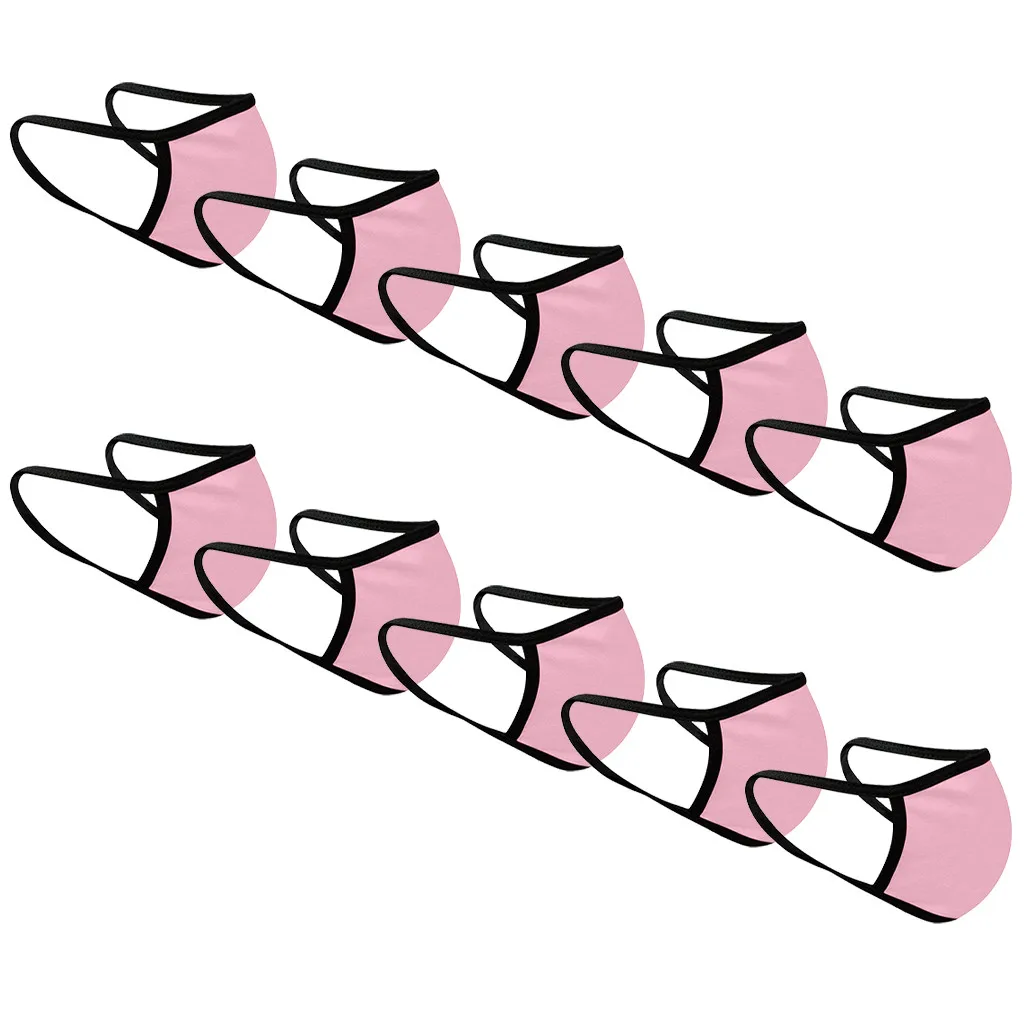 

10pcs Reusable Mouth Cloth Pocket Mask Mouth Cover For Man And Women Filter Breathable Face Mask Adult Mouth Mask Maschere