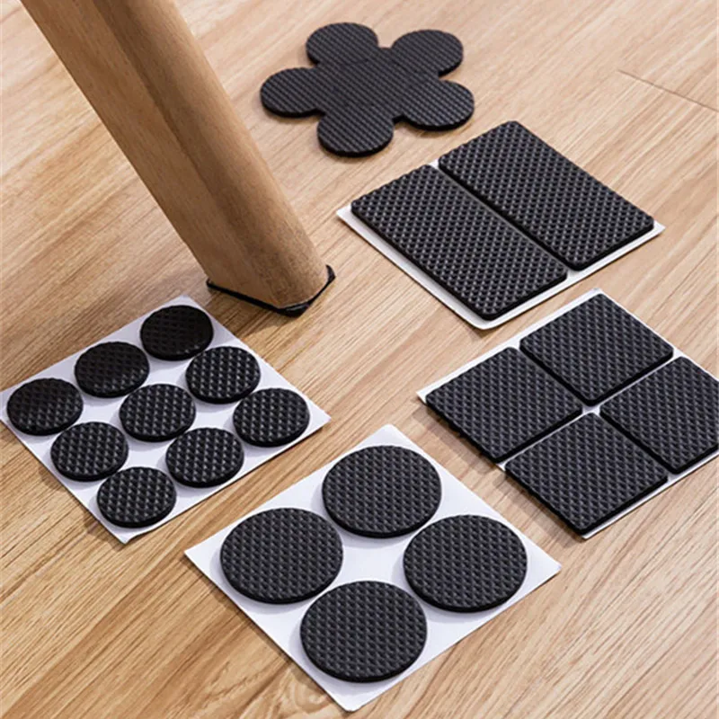 

Black Color EVA Chair Leg Mat Multi-Function Furniture Leg Protectors Pads Table Foot Covers Non-Slip Sofa Bed Feet Mat Quality