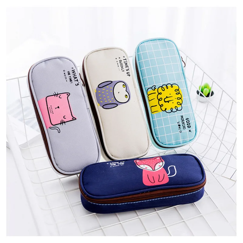 

Contracted creative animal high-capacity stationery bags students stationery pencil case pen bags