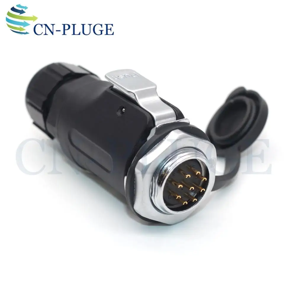 XHP20 8 Pin IP67 Waterproof Bulkhead Electrical Connector Adapter Solar Male Plug Female Socket Industrial AC DC Power Supply |