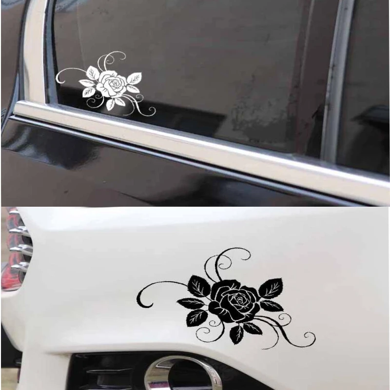 

Waterproof Sticker PVC Originality Car Sticker Decal Rose Gorgeous Decals Reflector Ornamentation Sunscreen