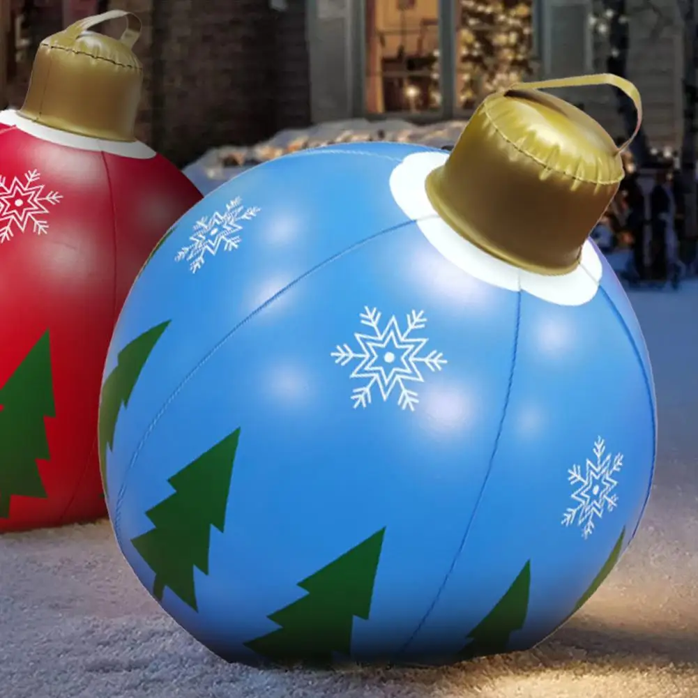 

2021 надувной шар водонепроницаемый изысканное качество изготовления многоцветный Гигантский Рождественский надувной шар с насосом для исп...