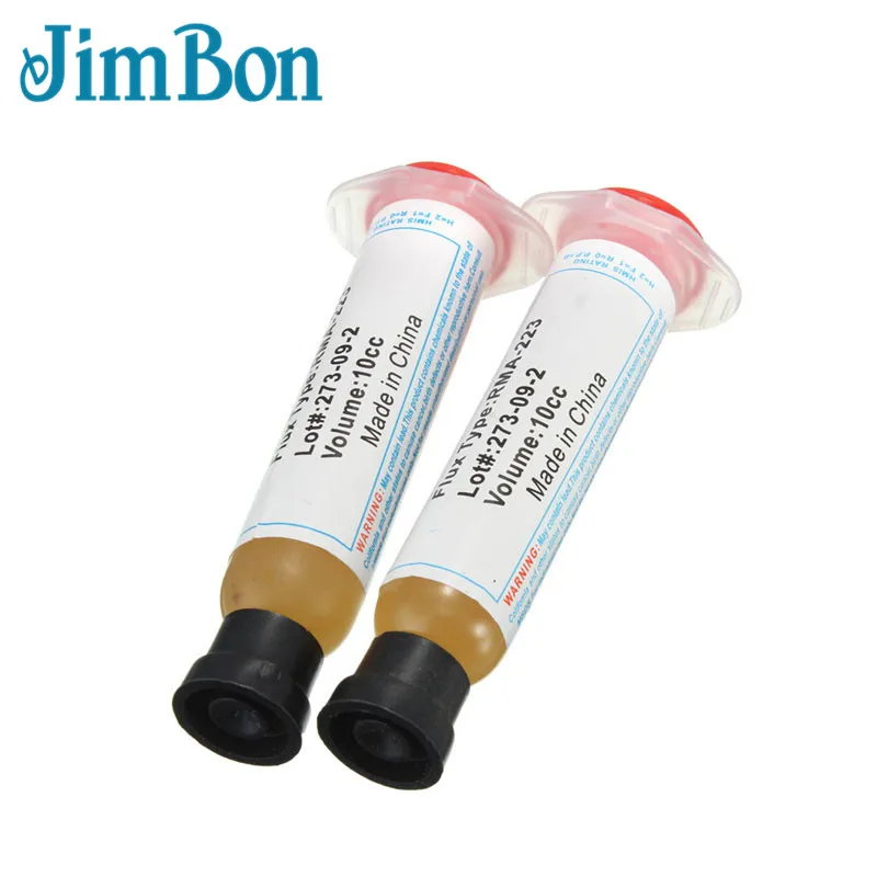 Jimbon 2 шт. DIY паяльная паста 10cc флюсовая Смазка RMA223 RMA-223 для чипов компьютера телефона светодиодный BGA SMD PGA PCB инструмент для ремонта