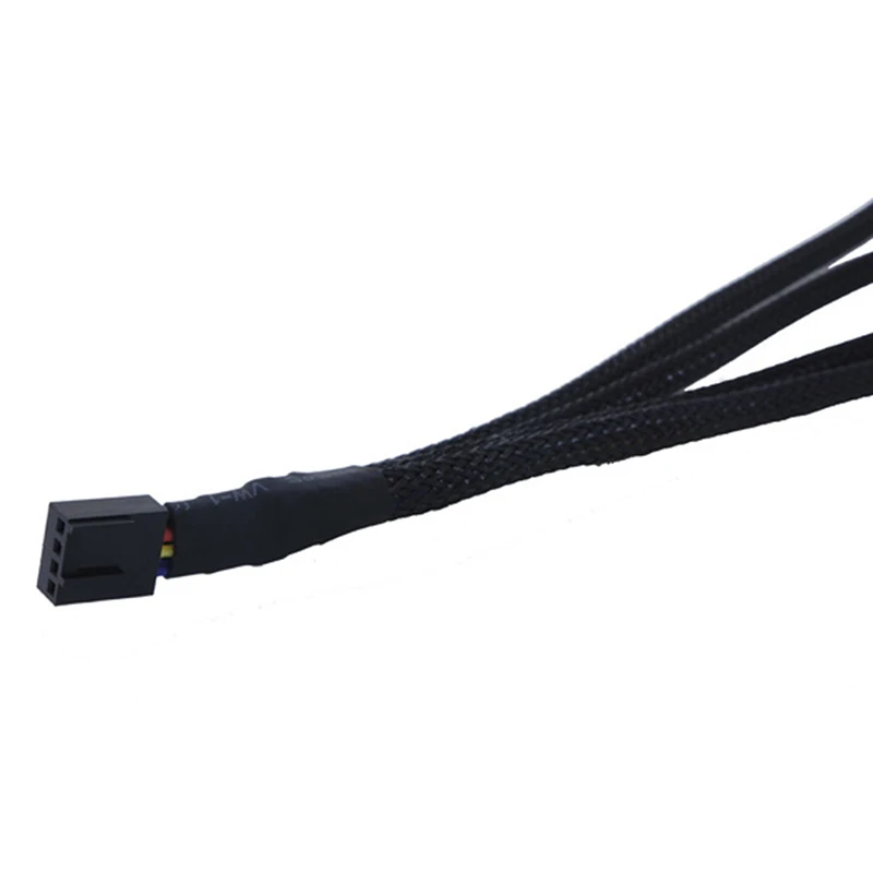 1 шт. 4 Pin Pwm кабель вентилятора от до 2/3/4 подъездных путей разветвитель черного