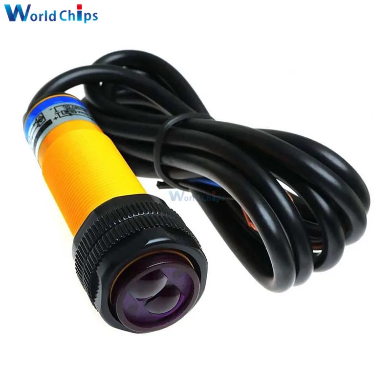 Фотопереключатель, оптоэлектронный датчик приближения, NPN, без инфракрасного обнаружения, DC 6-36 в, 120 см