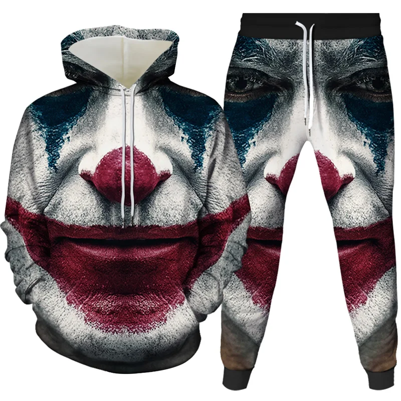 

2021 Horror Movie IT Clown 3D Printed Hoodie Sweatshirts IT Chapter Two Film Pullover Men Women Casual Streetwear Funny Hoodies