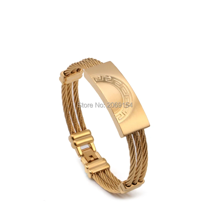 Винтажные шармы браслеты модные ювелирные изделия классический золотой браслет